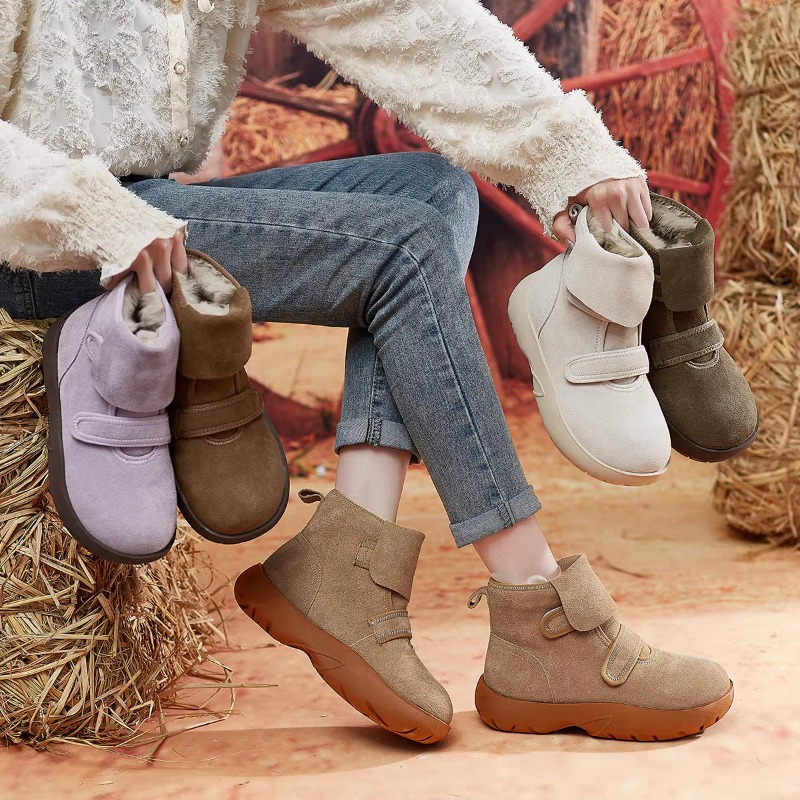 其她2025冬季新款防水短靴