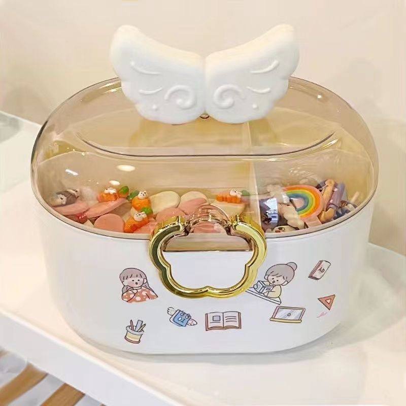 儿童发饰收纳盒饰品盒桌面女孩首饰盒发夹发箍皮筋发卡头绳整理盒,收纳整理,首饰盒,淘宝优惠券,粉丝福利购,淘宝优惠卷