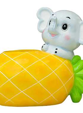 卡通动物座椅雕塑玻璃钢公园椅