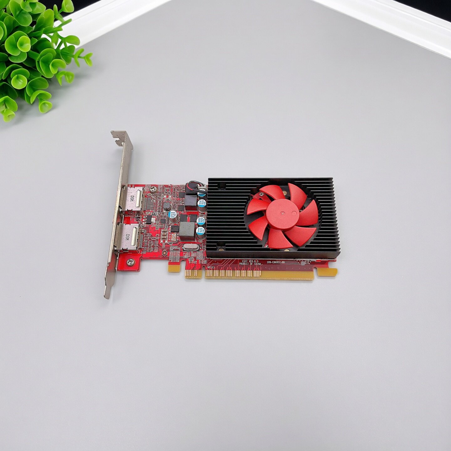 惠普AMDR7 430 2GB R7 200拆机显卡双DP高档版可支持4K办公游戏