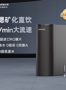 世韩6S净水器家用直饮厨房自来水600G通量RO反渗透通用滤芯纯水机
