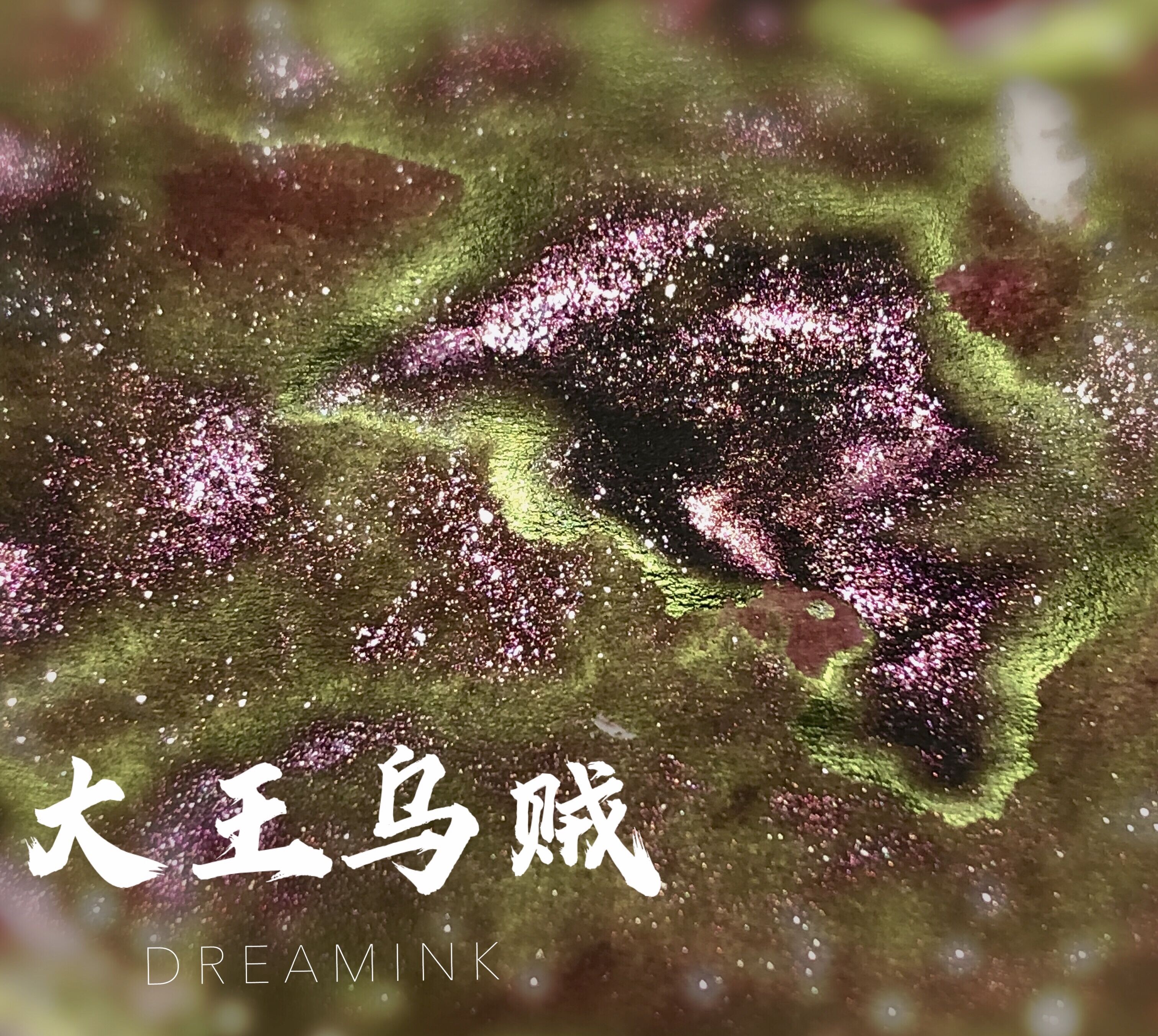 ◆DREAMINK·大王乌贼20ml◆强绿sheen墨水金粉彩墨