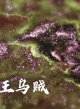 ◆DREAMINK·大王乌贼20ml◆强绿sheen墨水金粉彩墨手账染卡包邮