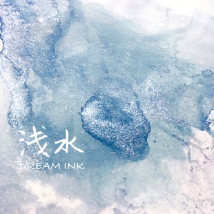 金粉彩墨手账绘画练字墨水满 高级灰 包邮 DREAMINK·浅水20ml
