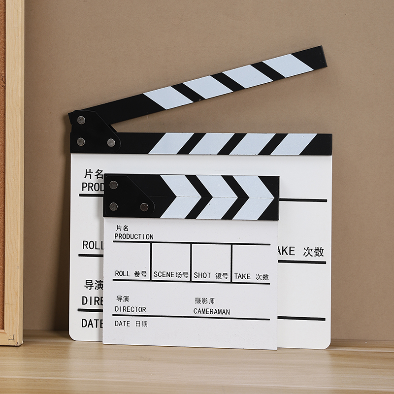 加厚场记板导演卡板拍摄打板道具