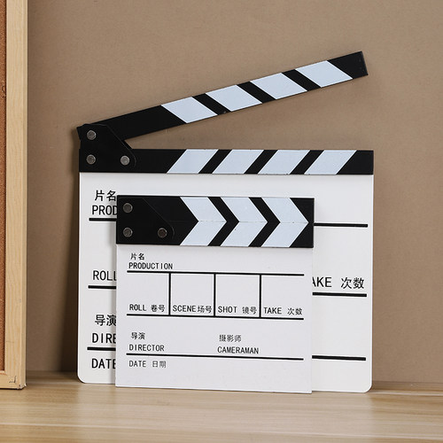 加厚场记板导演卡板拍摄打板道具