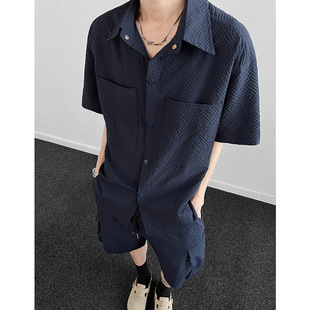 P45特批控79大码 套装 男装 机能衬衫 速干铁扣两件套B 工装 现货TZ888