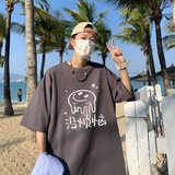 T81-P20特没烦恼chic新款t恤潮流简约卡通印花夏季圆领上衣红，男装T恤，电商A456（原C415）