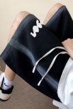 DK928-P35特手绘直喷美式短裤夏季宽松潮牌运动休闲五分裤，男装牛仔裤，电商A456（原C415）