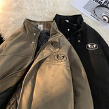 现货冬季直播美式潮牌麂皮绒夹克加棉衣休闲外套A456-MY133-P88，男装夹克，电商A456（原C415）