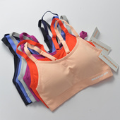 推荐 运动文胸V简约健身内衣bra无钢圈瑜伽美背夏秋黑白色 好穿