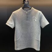 打底衫 春夏新款 半袖 T恤重磅男士 轻奢简约百搭圆领上衣潮 短袖