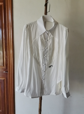 22A6803 2024春季长袖气质白色天丝衬衫