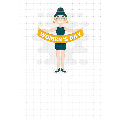 gykp5259女神节通用卡片贺卡折卡迷你折卡小卡片空白卡片可手写