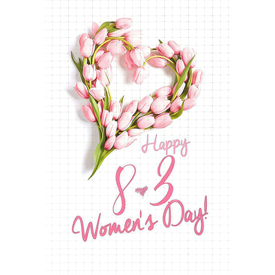 gykp4964妇女节通用卡片贺卡折卡迷你折卡小卡片空白卡片可手写