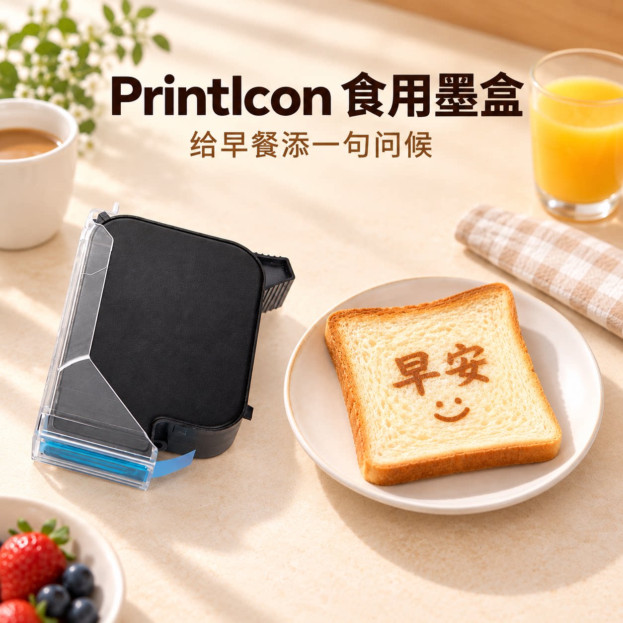 PrintIcon墨盒手持打印机专用食用墨水可食用一寸墨盒