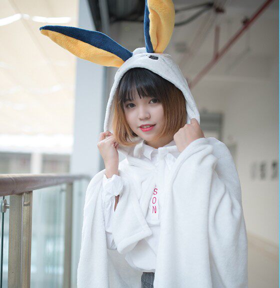 fgo尼托克丽丝泳装cos毛毯斗篷披风空调毯 fate兔耳朵猫可定制