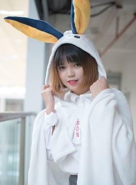 FGO尼托克丽丝泳装COS毛毯斗篷披风空调毯 fate兔耳朵猫可定制