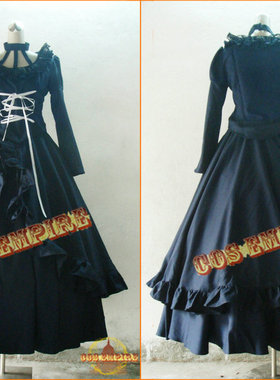 D.Gray-man 驱魔少年 李娜丽 利娜莉 李利鸣 黑色长裙 cosplay服