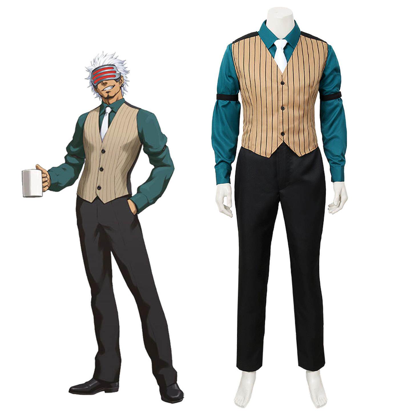 逆转裁判3 神乃木庄龙cos服 歌德 戈多 Godot cosplay 可量身
