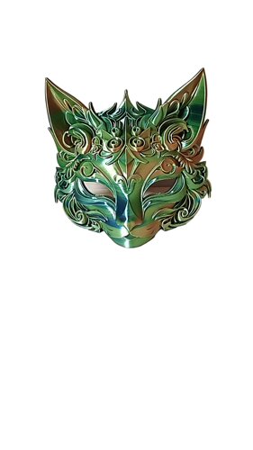 网红国风麒麟古装面具COS纹身店装扮道具万圣节恐怖男女汉服面具