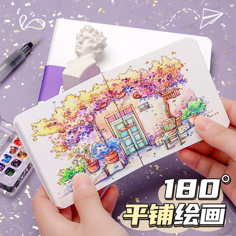 摸鱼本绘画本丙烯麦克笔素描水彩本正方形口袋画画本随身素描本奇,文具电教/文化用品/商务用品,笔记本/记事本,淘宝优惠券,粉丝福利购,淘宝优惠卷