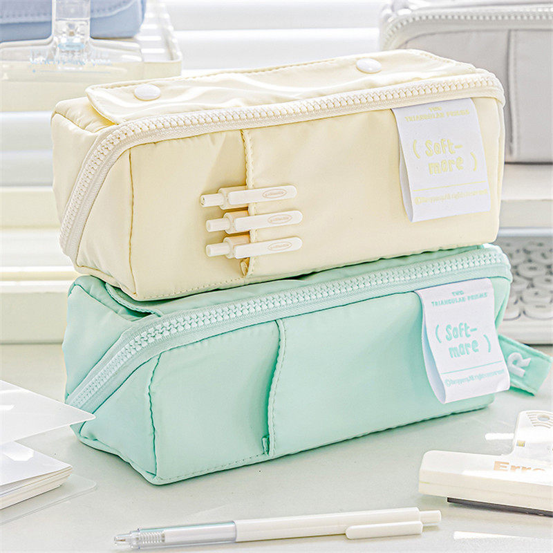 本小姐棱镜笔袋高颜值铅笔盒女孩款学生用简约日系容量大多功能文具袋,文具电教/文化用品/商务用品,笔袋,淘宝优惠券,粉丝福利购,淘宝优惠卷