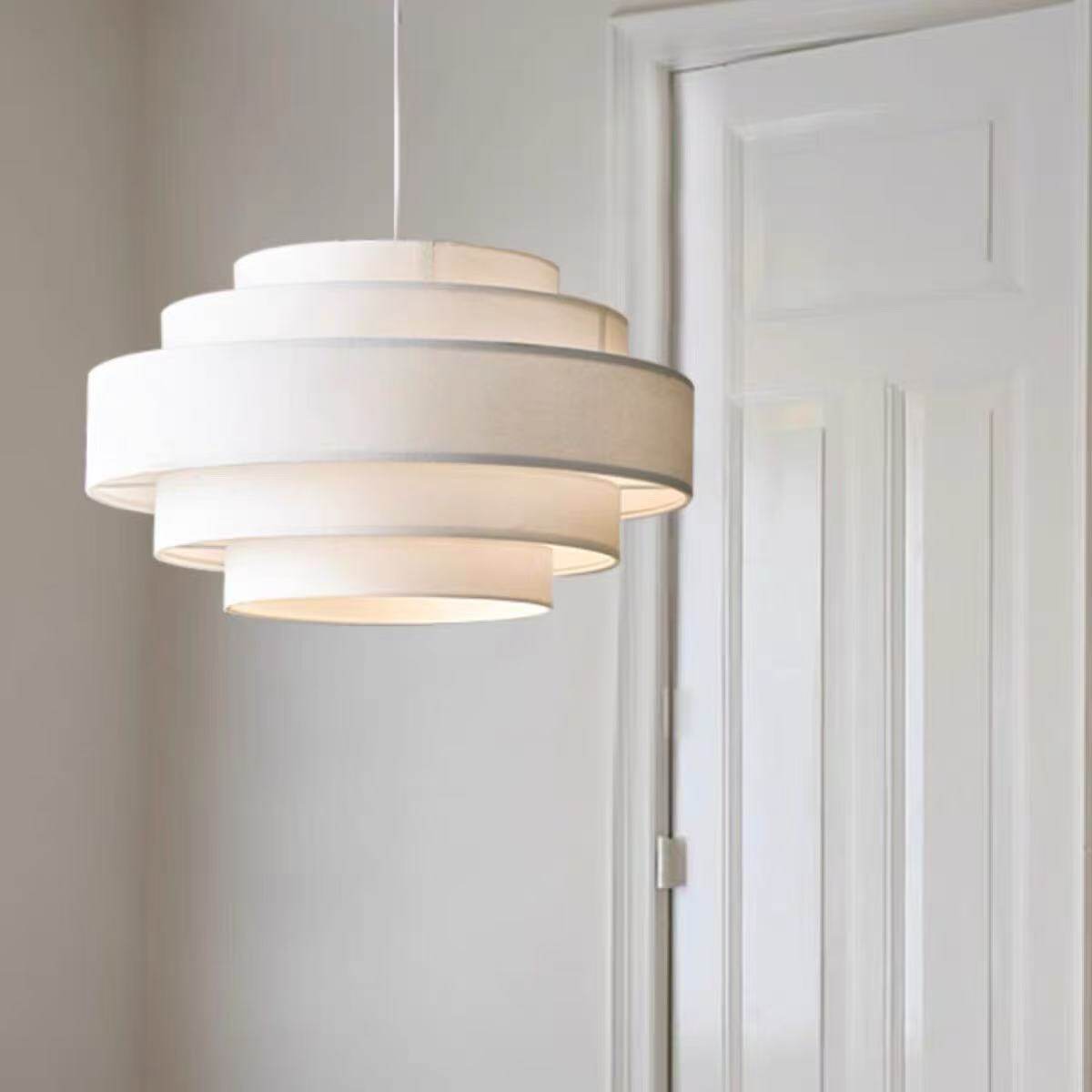 日式北欧简约现代铁艺餐厅卧室书房吊灯民宿酒店大厅布艺吊灯具