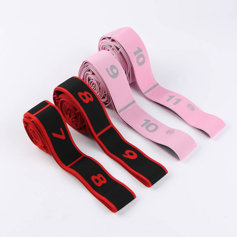 抗阻增肌数字阻力带弹力带臀大肌力量训练8段锻炼大腿肌肉拉力绳