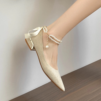 超舒适！不掉跟浅口单鞋一字扣