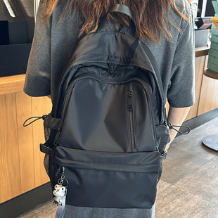 牛津布大容量防水双肩包女2025新款 轻便书包徒步旅行登山背包 时尚