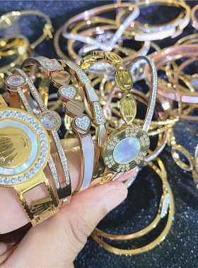 欧美新款精致高级感不钛钢手镯女