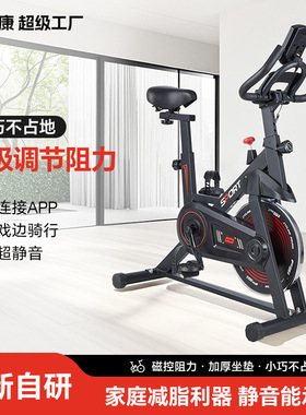 智能动感单车家用健身房室内自行车运动单车训练脚踏车风扇车定制