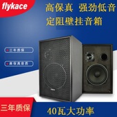 flykace 壁挂定阻音箱喇叭教室广播系统超市餐厅店铺背景音乐音响