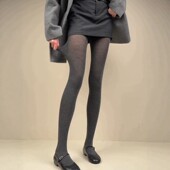 miu系千金风 桑蚕丝自带脚型超舒适 好喜欢这种微微透肉感 绵羊毛