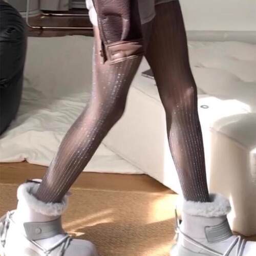 Buling银丝袜丨为灰丝心动一万次！！是高级的灰！微透我爱到不行