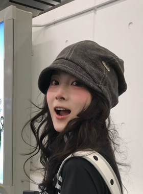 美式复古素颜遮脸堆堆帽