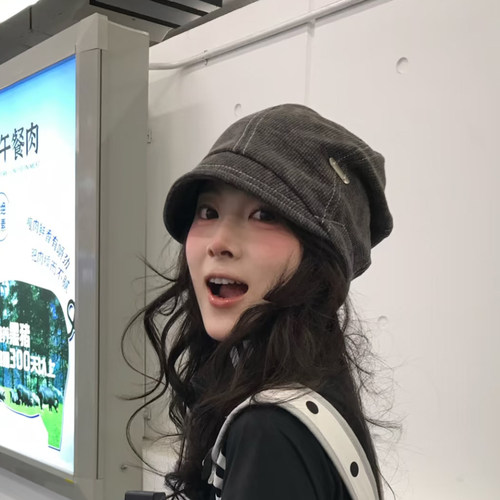美式复古素颜遮脸堆堆帽