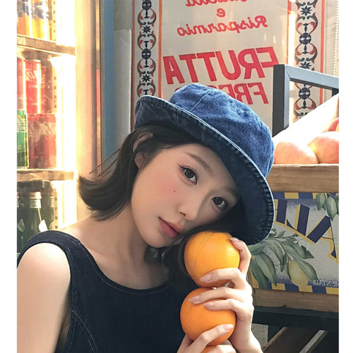 高品质！做旧牛仔渔夫帽