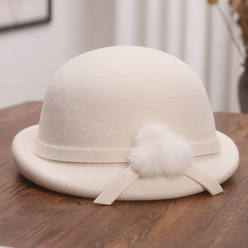 2025秋冬新款羊毛呢贝雷帽女高端法式千金小礼帽赫本复古毛呢盆帽,服饰配件/皮带/帽子/围巾,帽子,淘宝优惠券,粉丝福利购,淘宝优惠卷