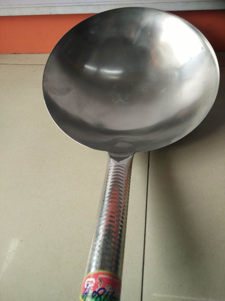 饲料勺加厚不锈钢圆底炒锅