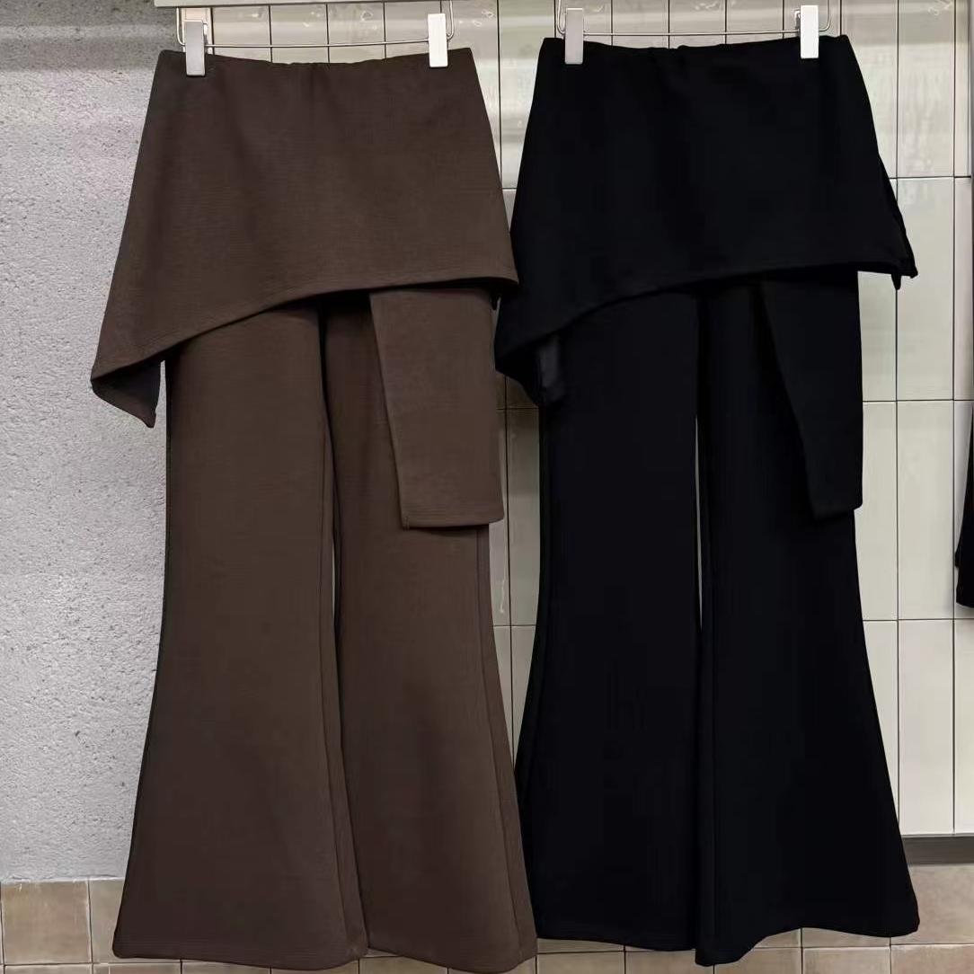 韩版宽松显瘦直筒阔腿长裤