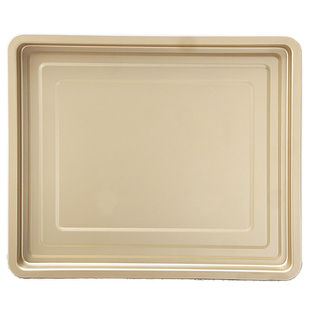 60L80L100升大容量电烤箱蒸箱烤盘金色黑色平底不沾搪瓷托盘烤网