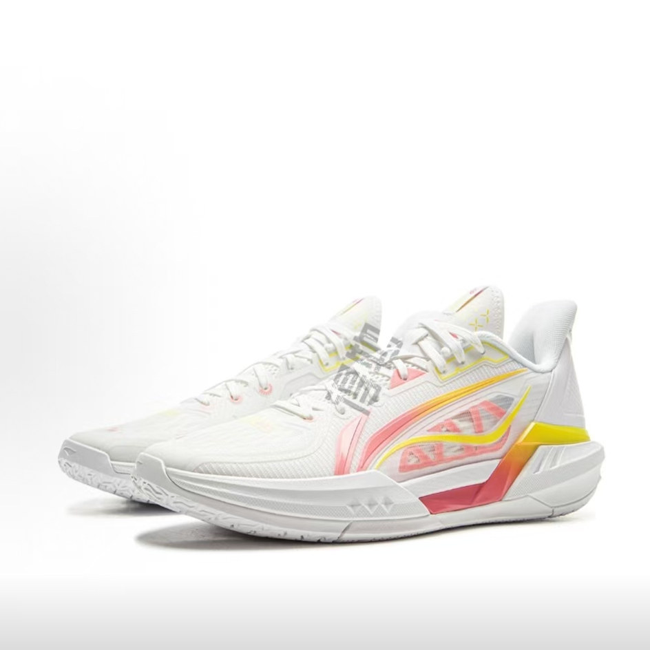 LiNing李宁 轻速3 䨻科技 稳定支撑 低帮 篮球鞋 男款 白粉 1仓,运动鞋new,运动休闲鞋,淘宝优惠券,粉丝福利购,淘宝优惠卷