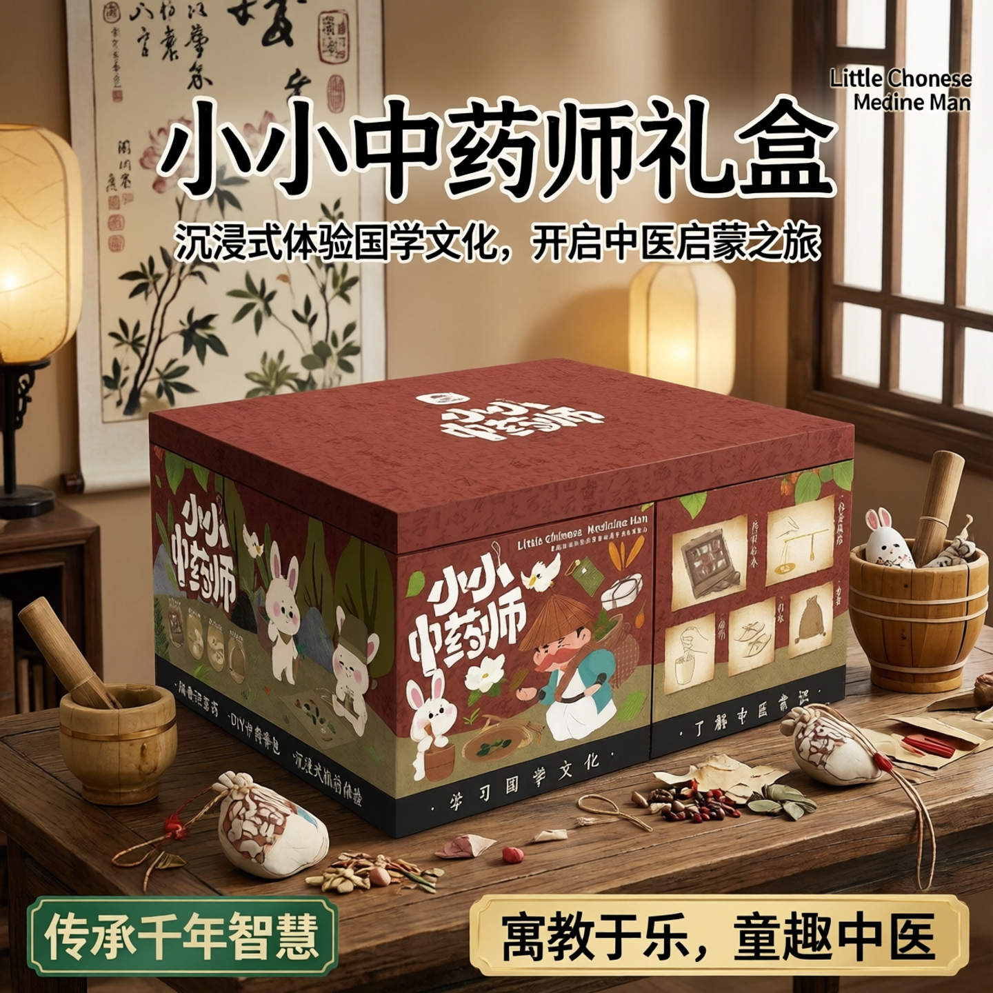 中药香囊礼盒8-10岁儿童女孩礼物