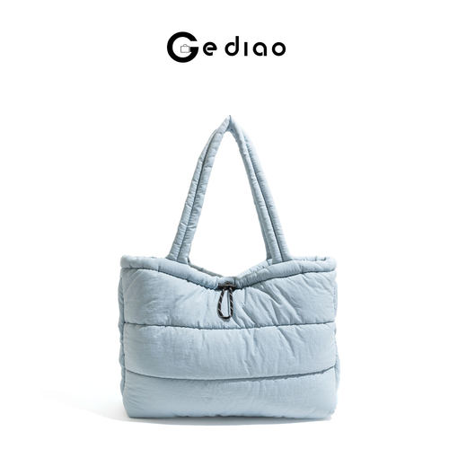 简约小清新多巴胺棉服包包baby蓝