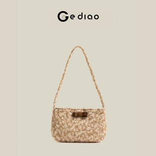 格调studio法系小香风亮片包包2026新款蝴蝶结腋下包高级感单肩包