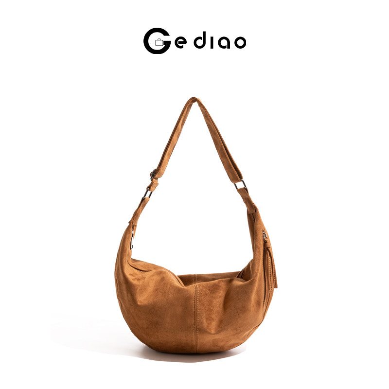 格调studio复古质感pu包包2025冬季马鞍包饺子包通勤单肩包托特包,箱包皮具/热销女包/男包,托特包,淘宝优惠券,粉丝福利购,淘宝优惠卷