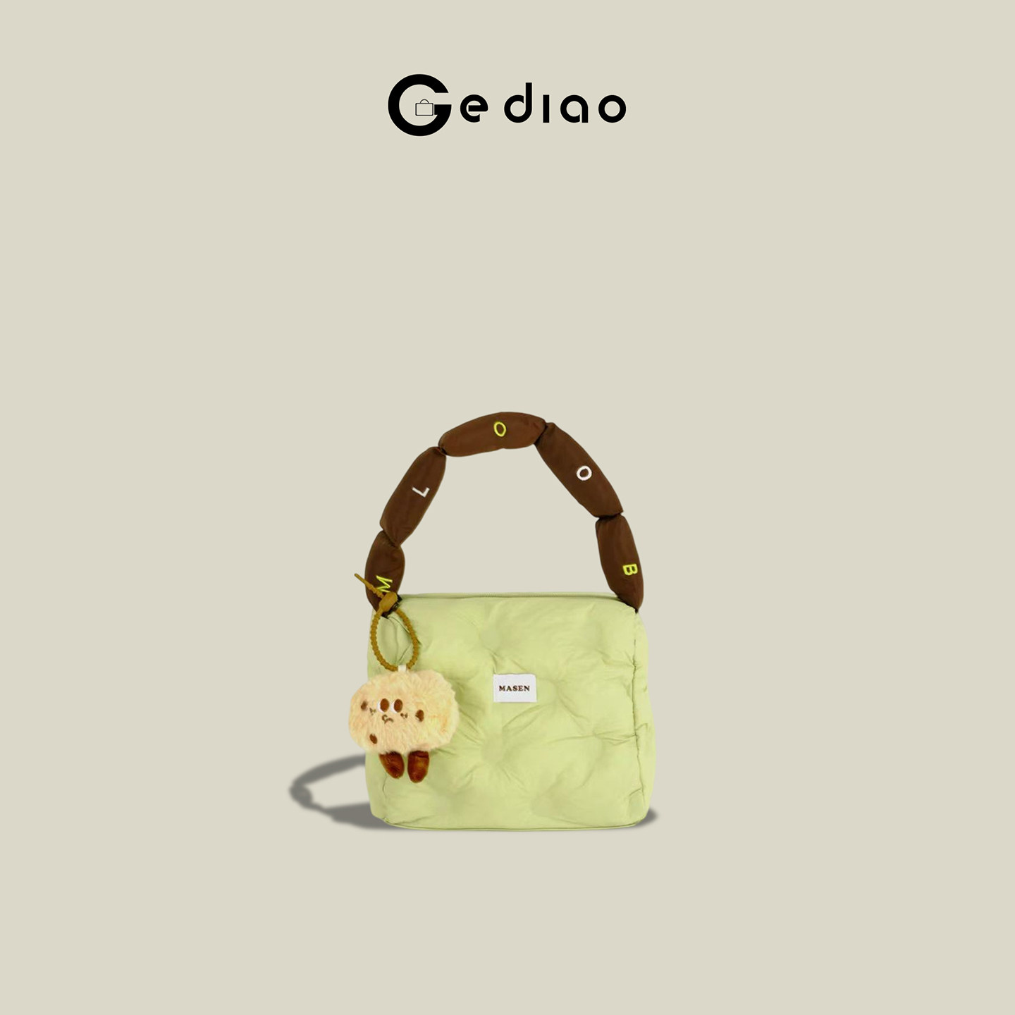 格调studio简约软糯夹棉包包2026新款棉服手提包慵懒风羽绒小拎包,箱包皮具/热销女包/男包,托特包,淘宝优惠券,粉丝福利购,淘宝优惠卷