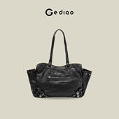 格调studio韩国小众Deinet通勤托特包机车手提单肩斜挎包潮辣妹风